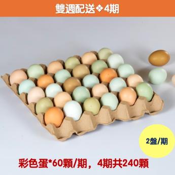 【雙週配送｜4期】<br>明川彩色蛋*60顆
